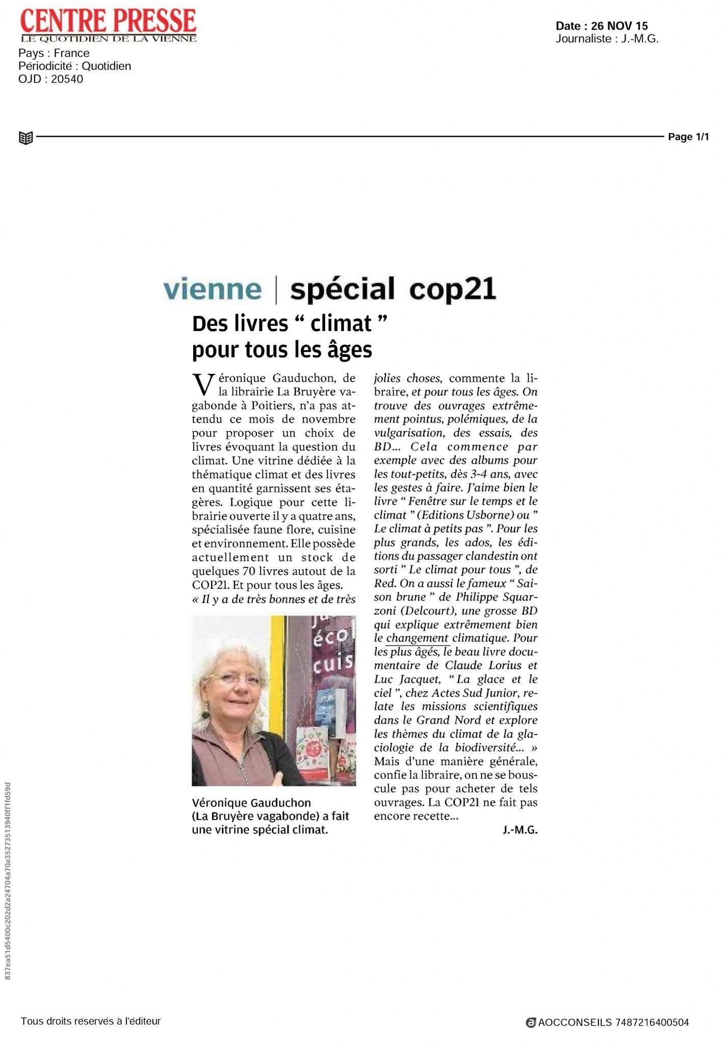 Vienne spécial cop 21