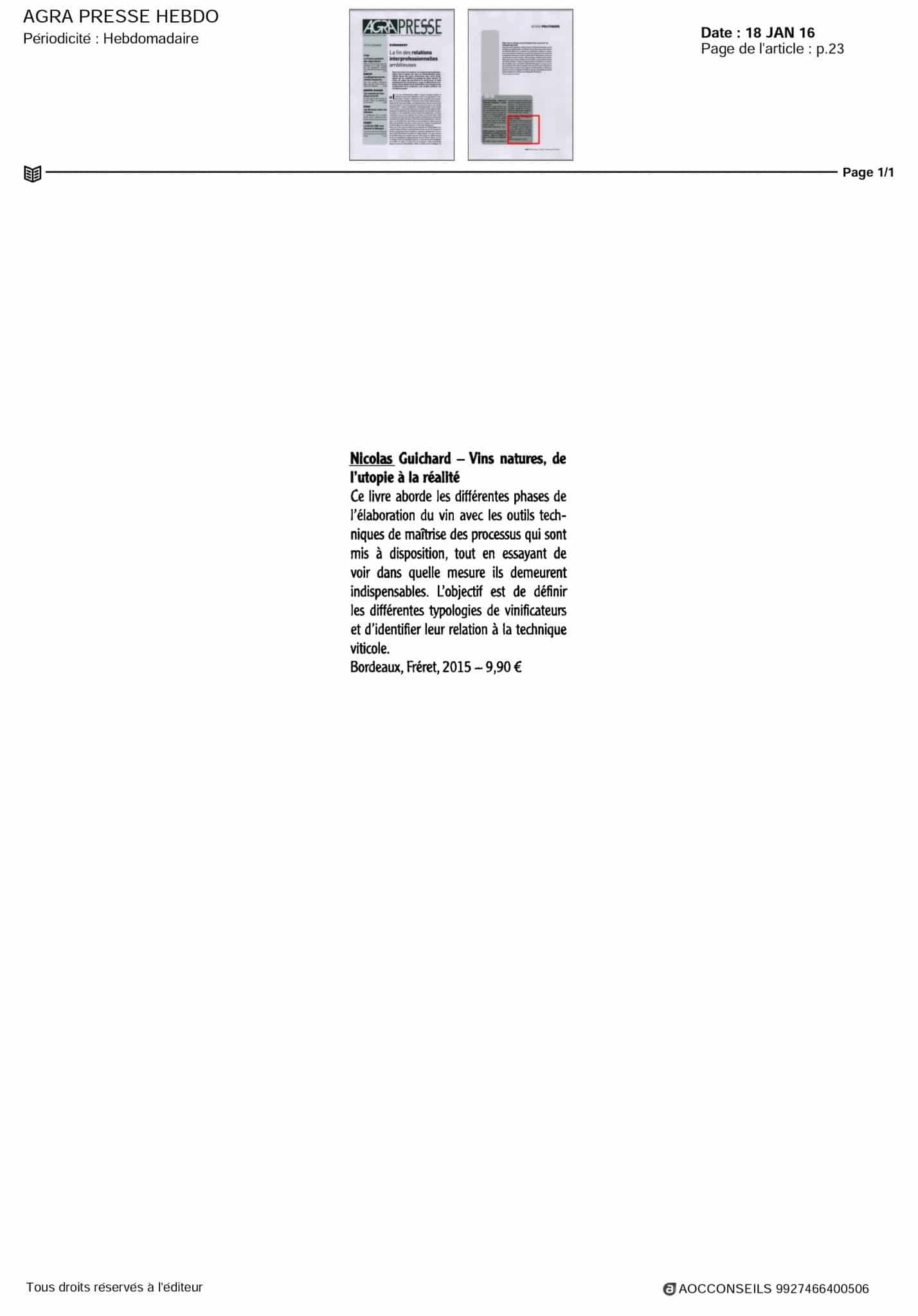 Agra Presse Hebdo